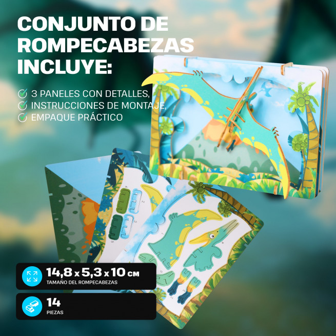 Imágenes y fotos de Dino Discovery 3D Puzzle Kit. ESC WELT.