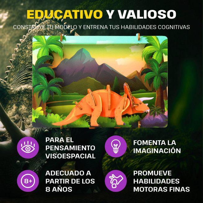 Imágenes y fotos de Dino Discovery 3D Puzzle Kit. ESC WELT.