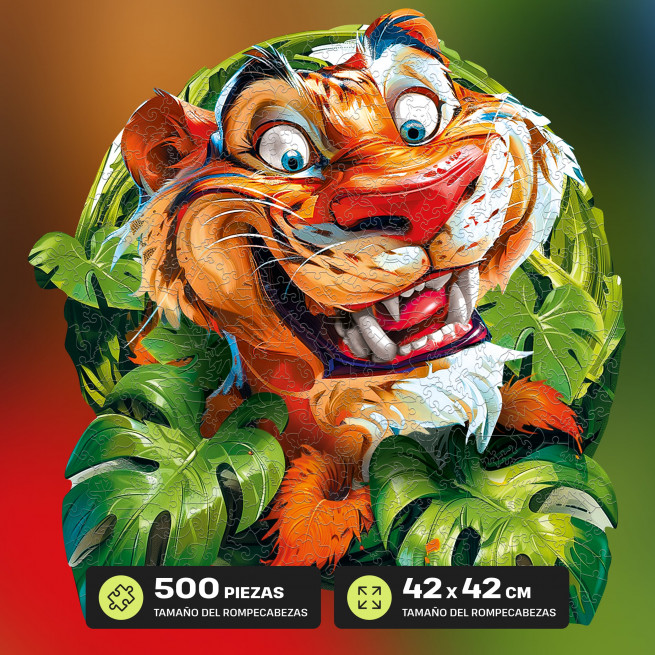 Imágenes y fotos de Funny Tiger Puzzle 500 pieces. ESC WELT.