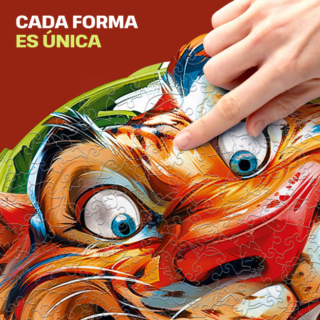 Imágenes y fotos de Funny Tiger Puzzle 500 pieces. ESC WELT.