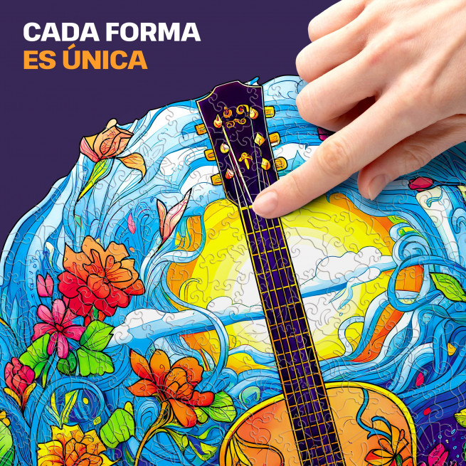 Imágenes y fotos de Guitar puzzle 200 pieces. ESC WELT.