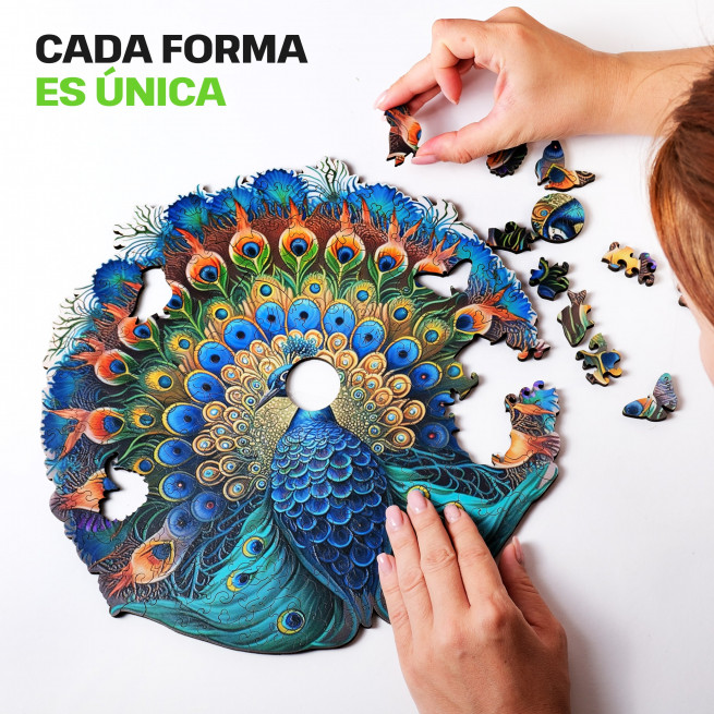 Imágenes y fotos de Peacock puzzle 300 unidades. ESC WELT.