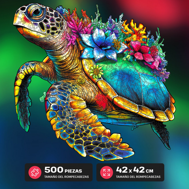 Imágenes y fotos de TURTLE PUZZLE 500 piezas. ESC WELT.