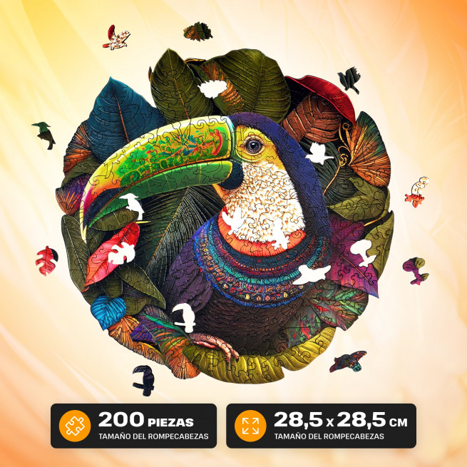 Imágenes y fotos de Toucan puzzle 200 piezas. ESC WELT.