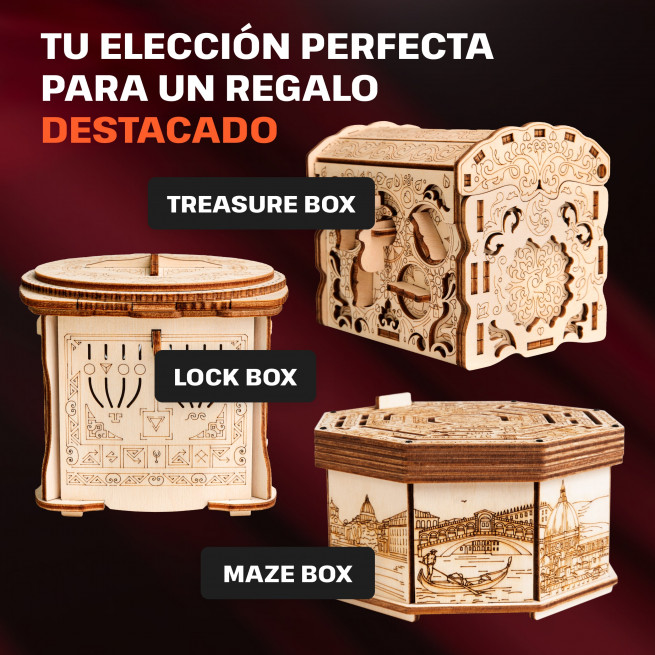 Imágenes y fotos de Wooden Secret MAZE BOX. ESC WELT.