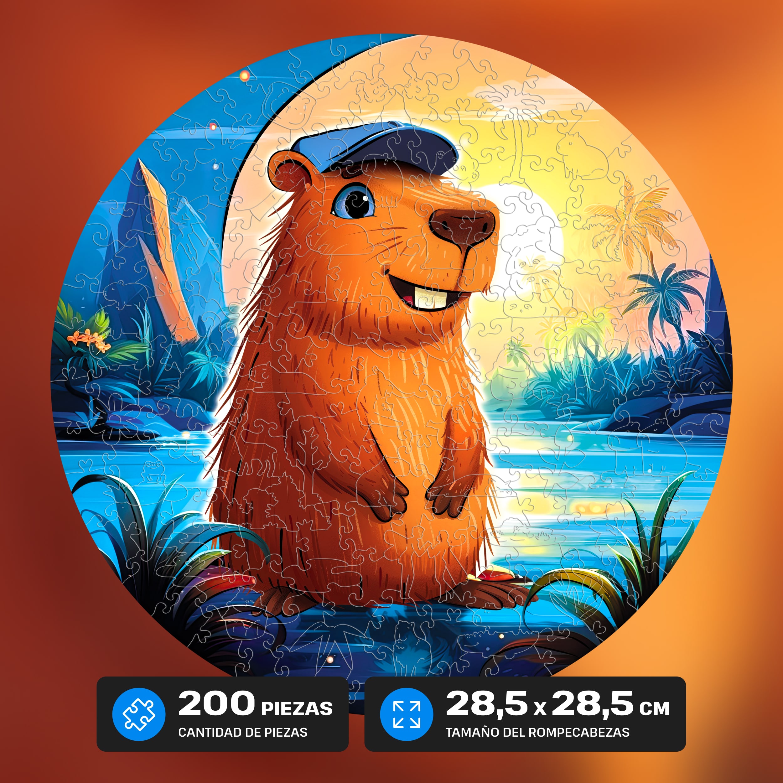 Imágenes y fotos de Capybara Puzzle 200 pieces. ESC WELT.