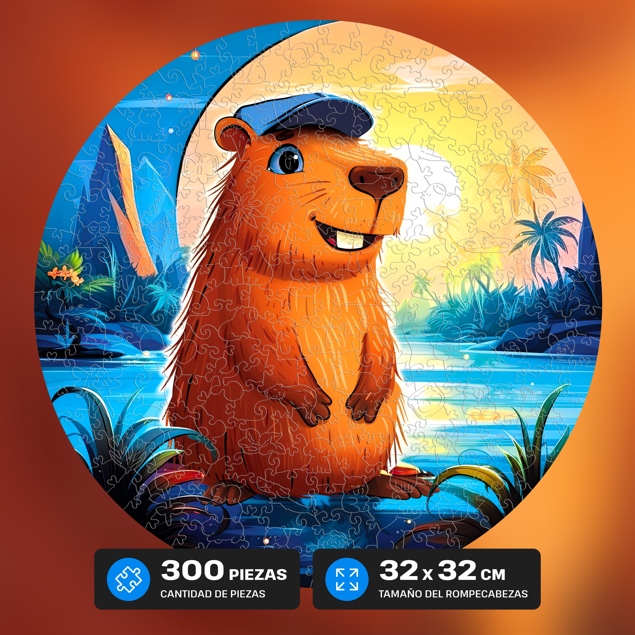 Imágenes y fotos de Capybara Puzzle 300 pieces. ESC WELT.