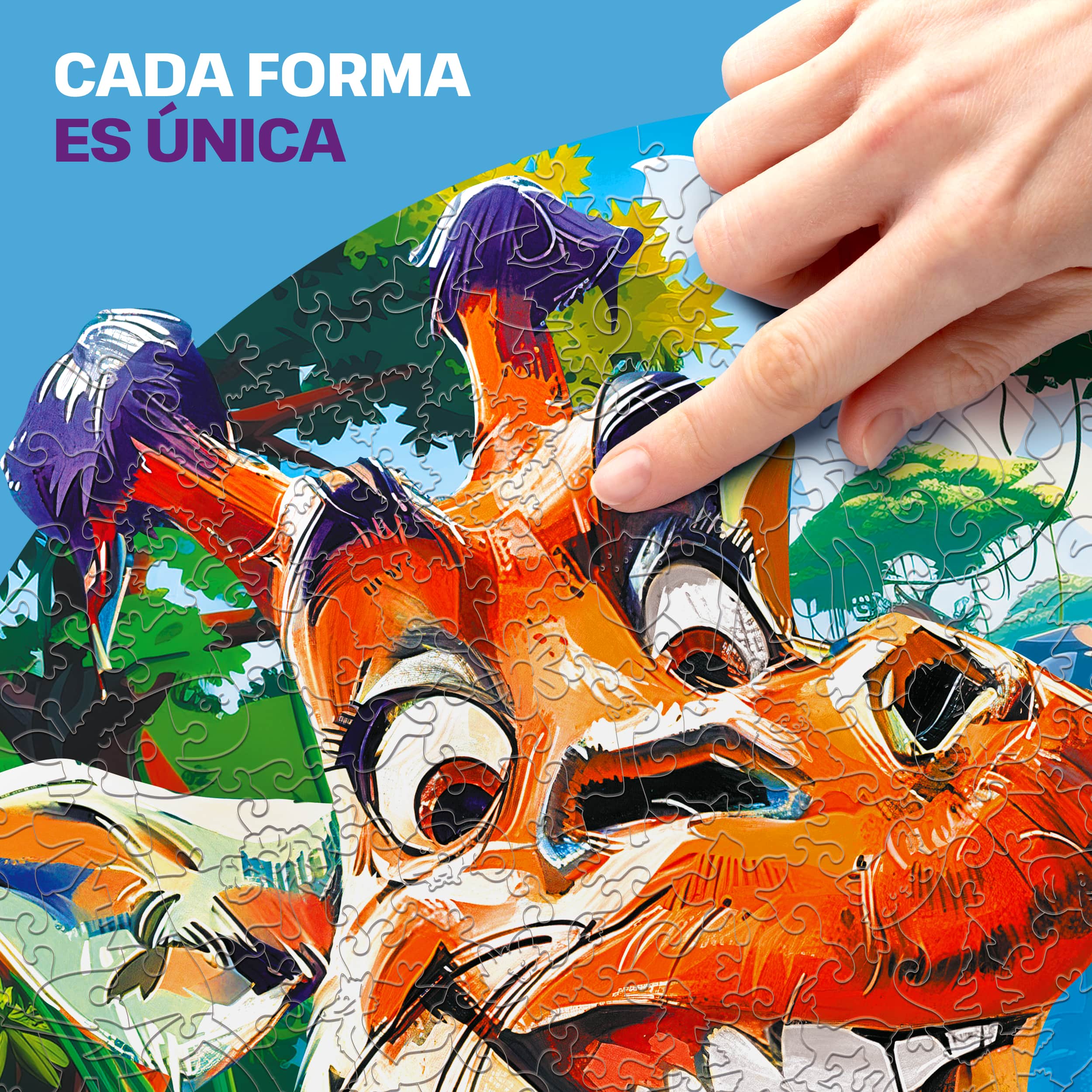 Imágenes y fotos de Funny Giraffe Puzzle 200 pieces. ESC WELT.