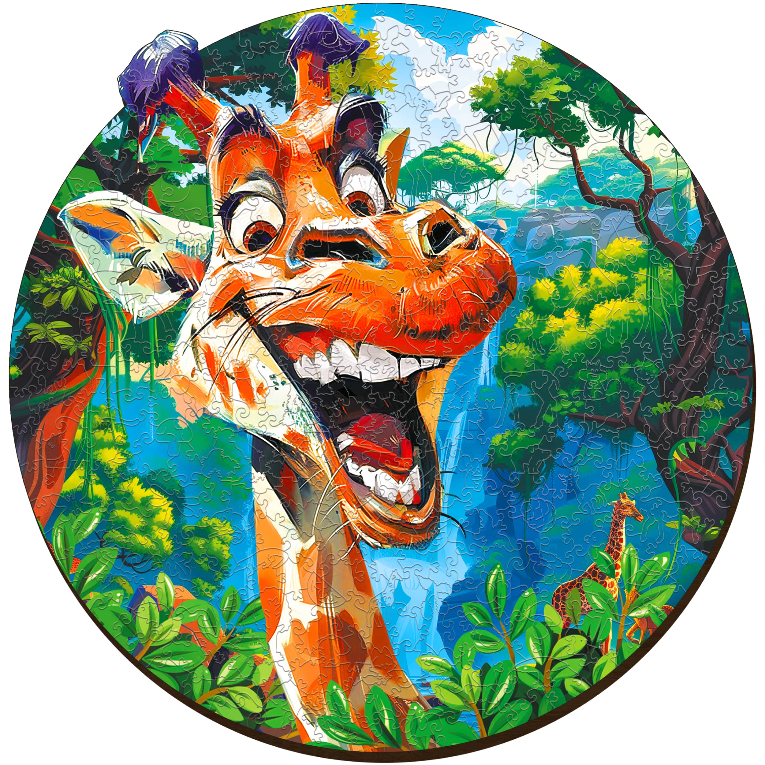 Imágenes y fotos de Funny Giraffe Puzzle 200 pieces. ESC WELT.