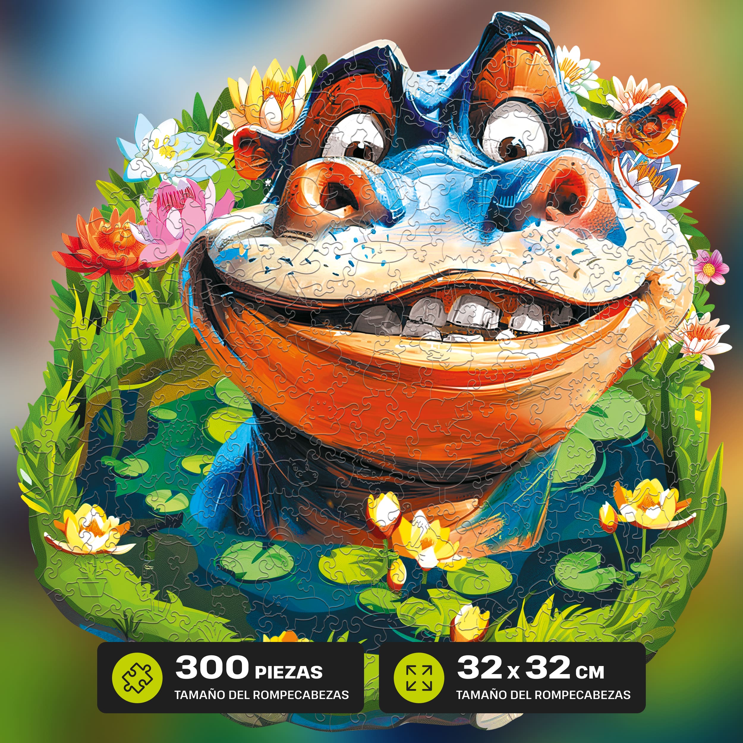 Imágenes y fotos de Funny Hippo Puzzle 300 pieces. ESC WELT.