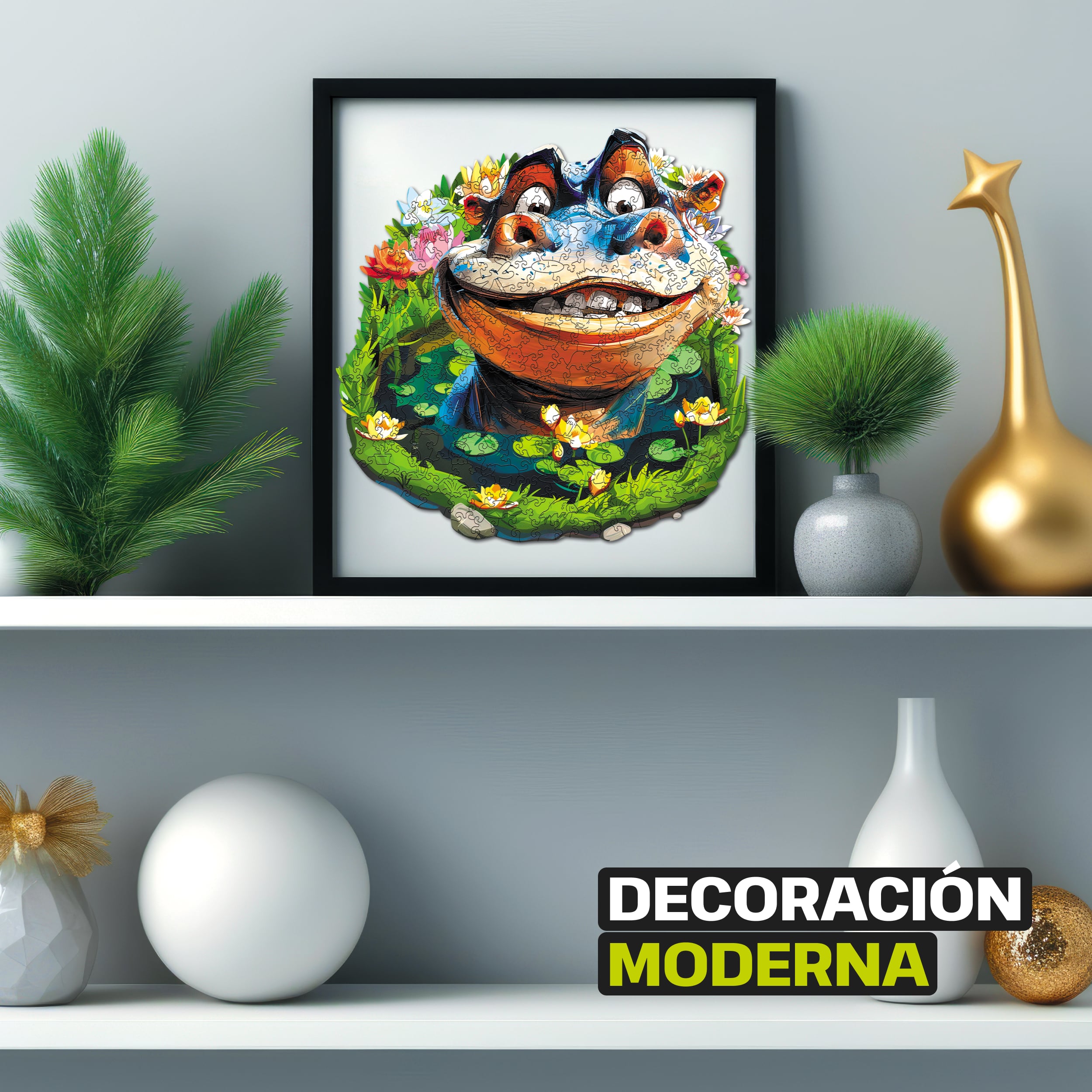 Imágenes y fotos de Funny Hippo Puzzle 300 pieces. ESC WELT.