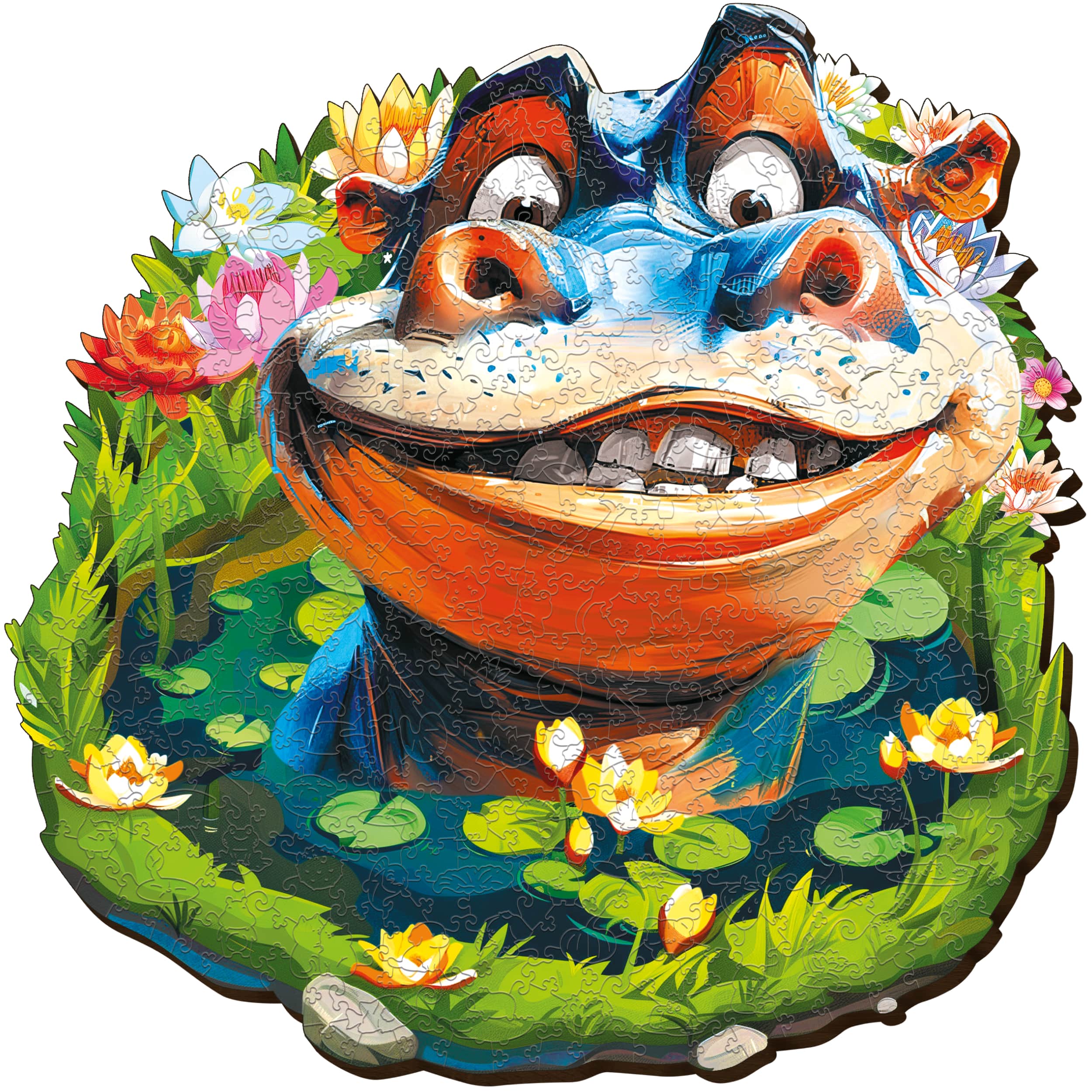 Imágenes y fotos de Funny Hippo Puzzle 300 pieces. ESC WELT.