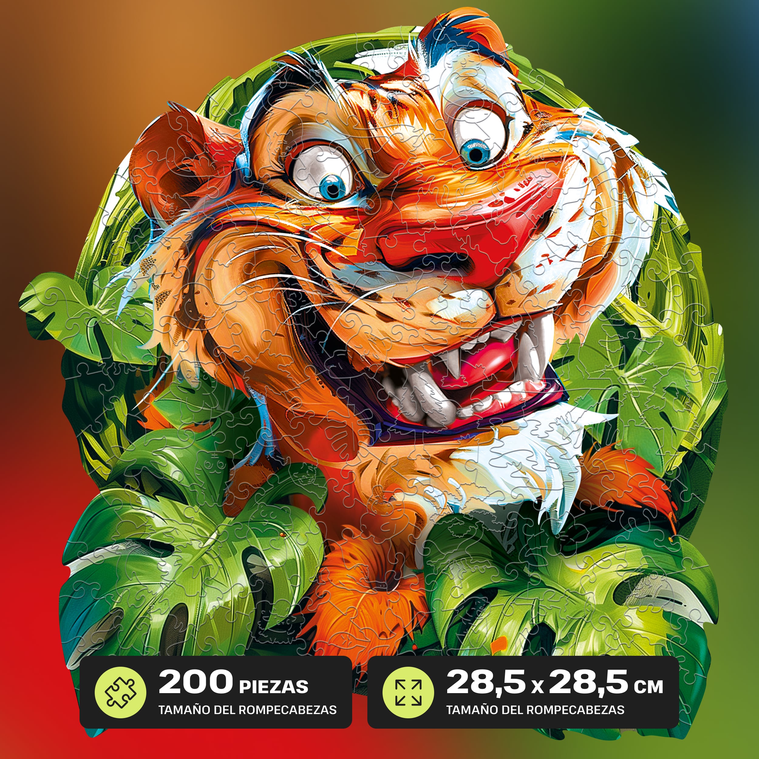 Imágenes y fotos de Funny Tiger Puzzle 200 pieces. ESC WELT.