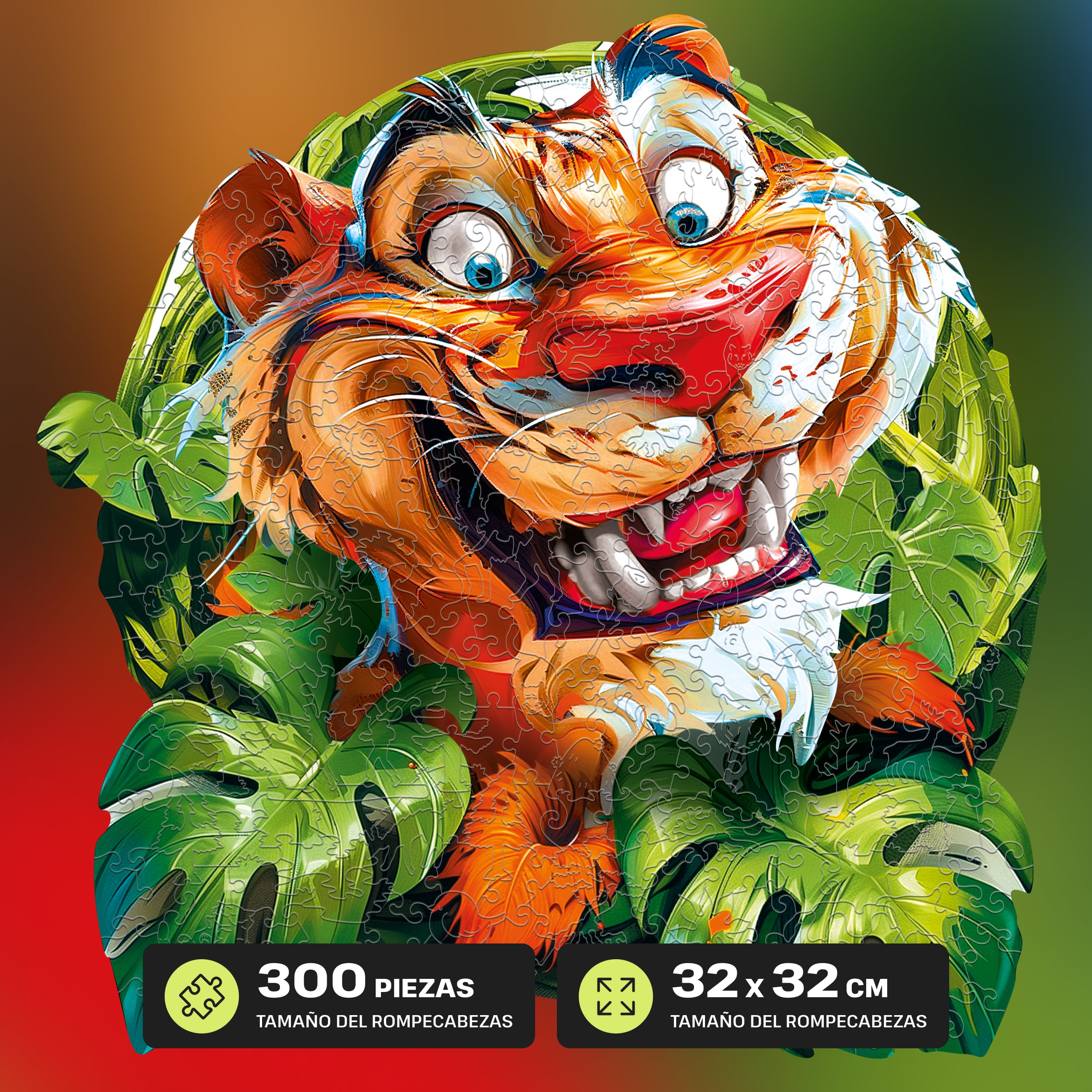 Imágenes y fotos de Funny Tiger Puzzle 300 pieces. ESC WELT.