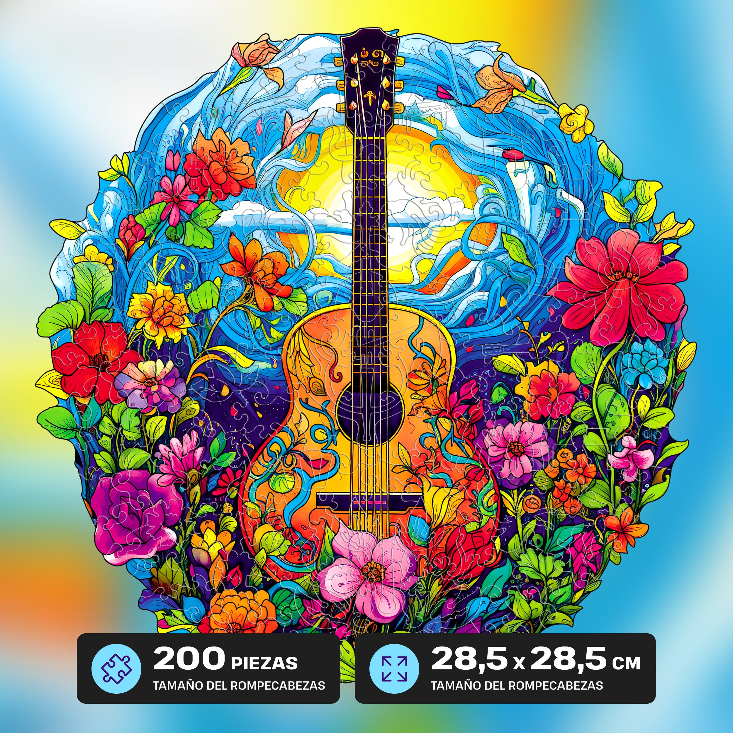 Imágenes y fotos de Guitar puzzle 200 pieces. ESC WELT.