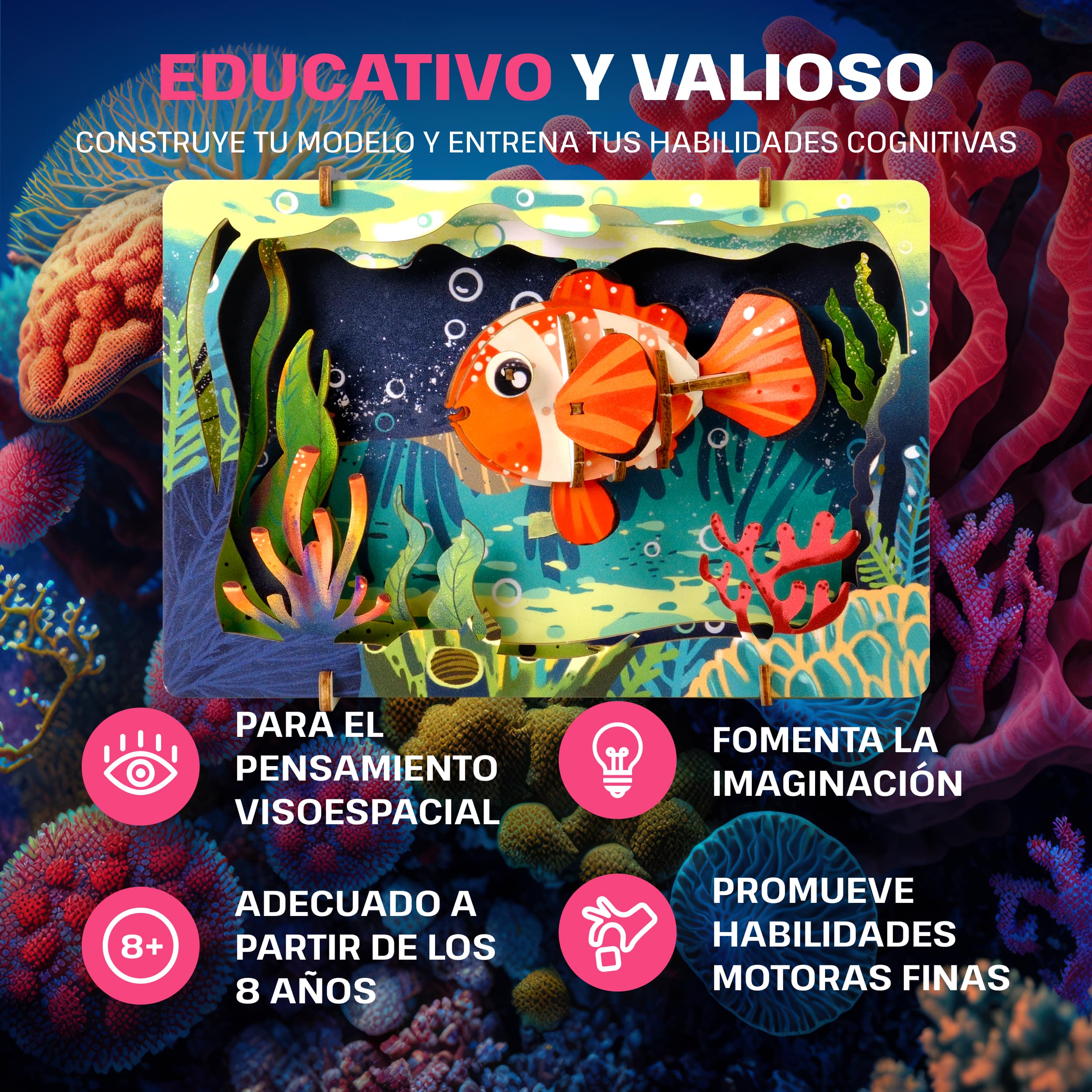 Imágenes y fotos de Safari Wonders 3D Puzzle Kit. ESC WELT.