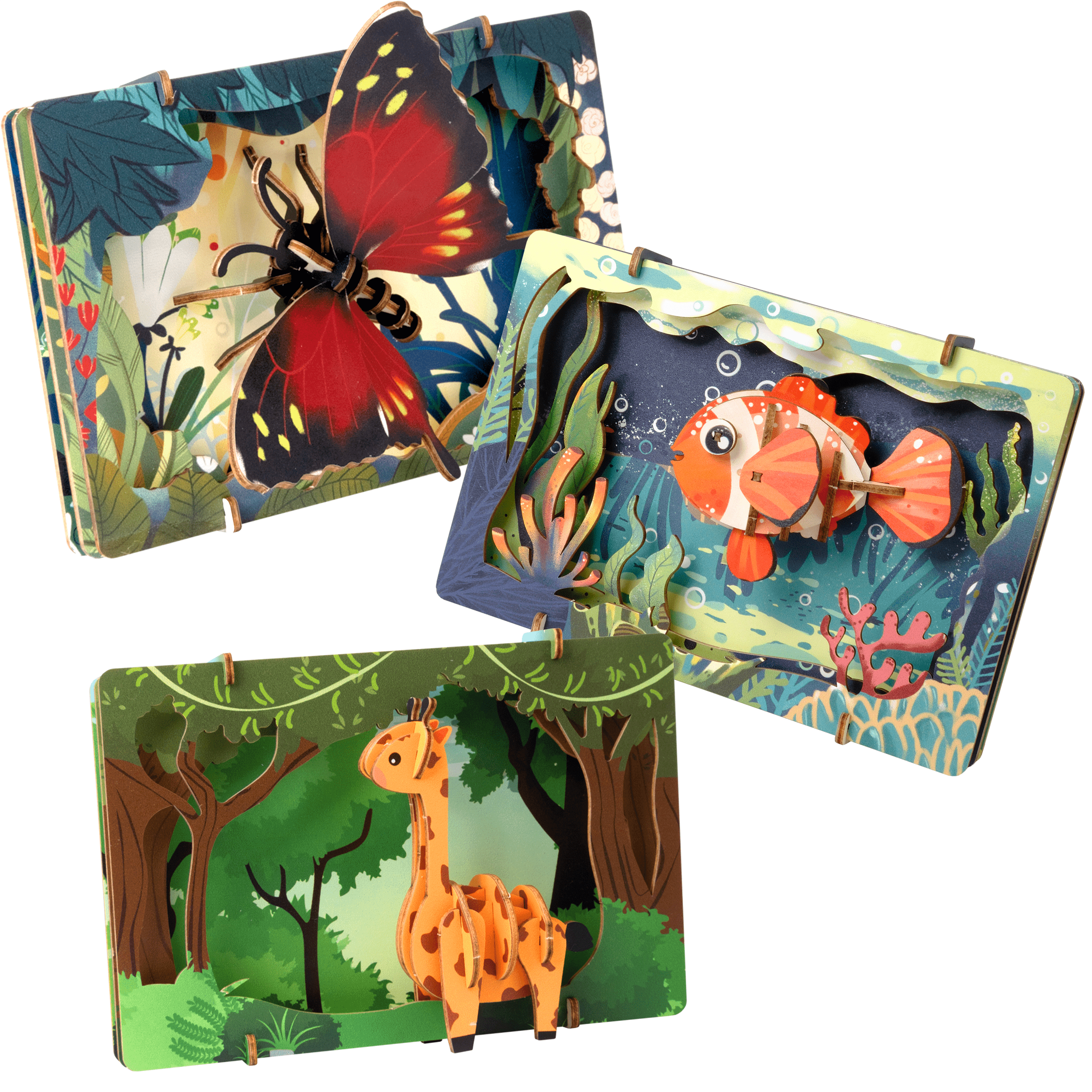 Imágenes y fotos de Safari Wonders 3D Puzzle Kit. ESC WELT.