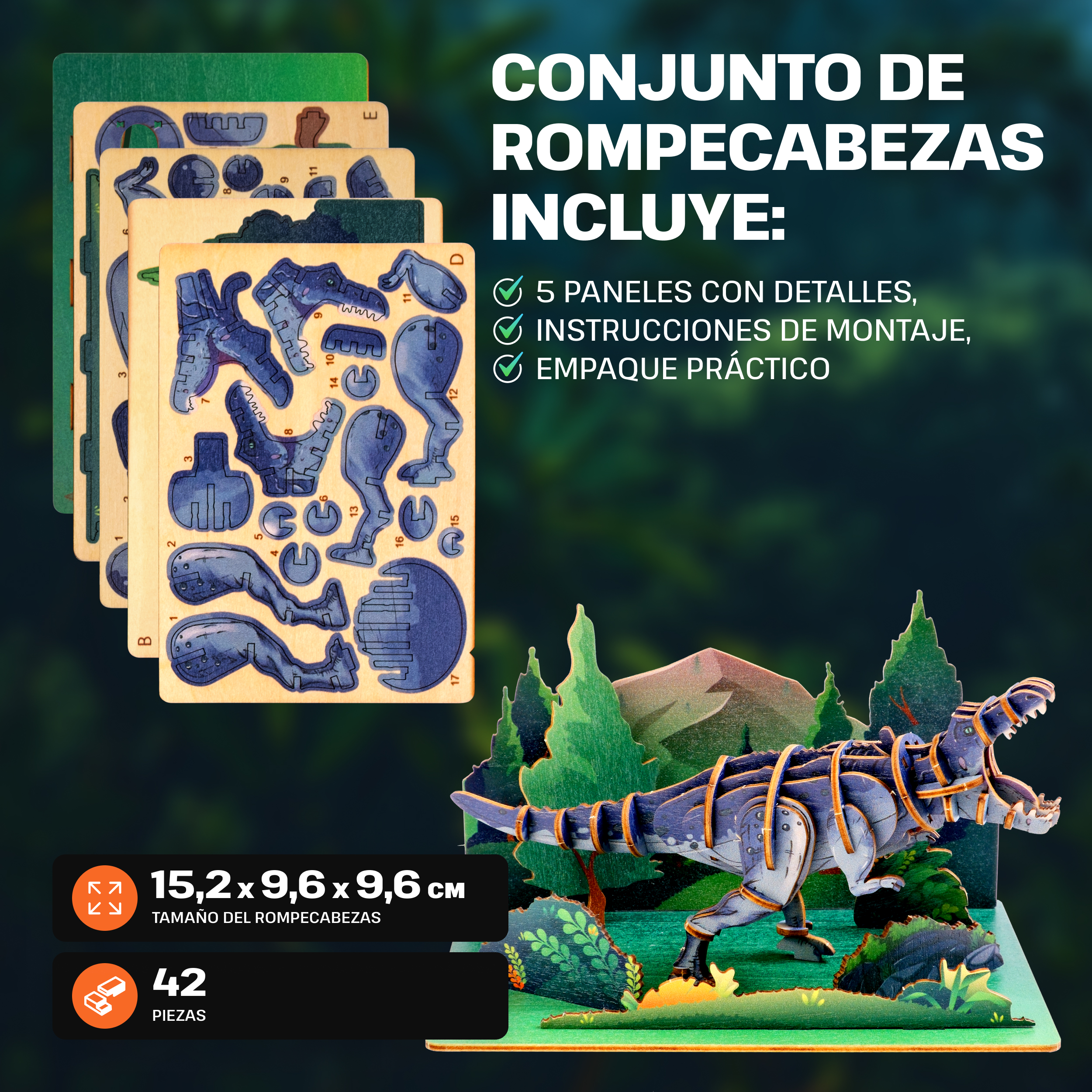 Imágenes y fotos de Fantasy Trio 3D Puzzle Kit. ESC WELT.