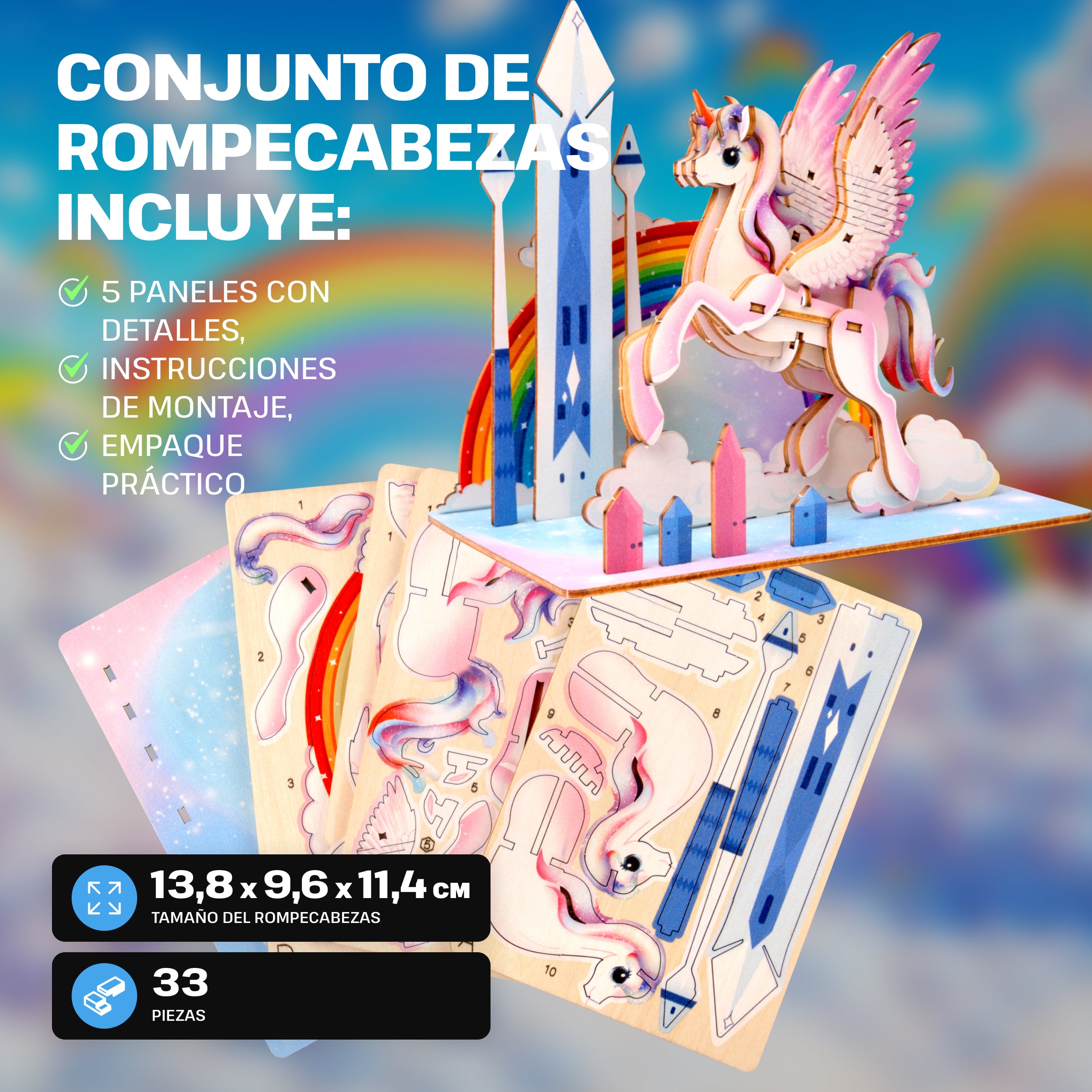 Imágenes y fotos de Fantasy Trio 3D Puzzle Kit. ESC WELT.