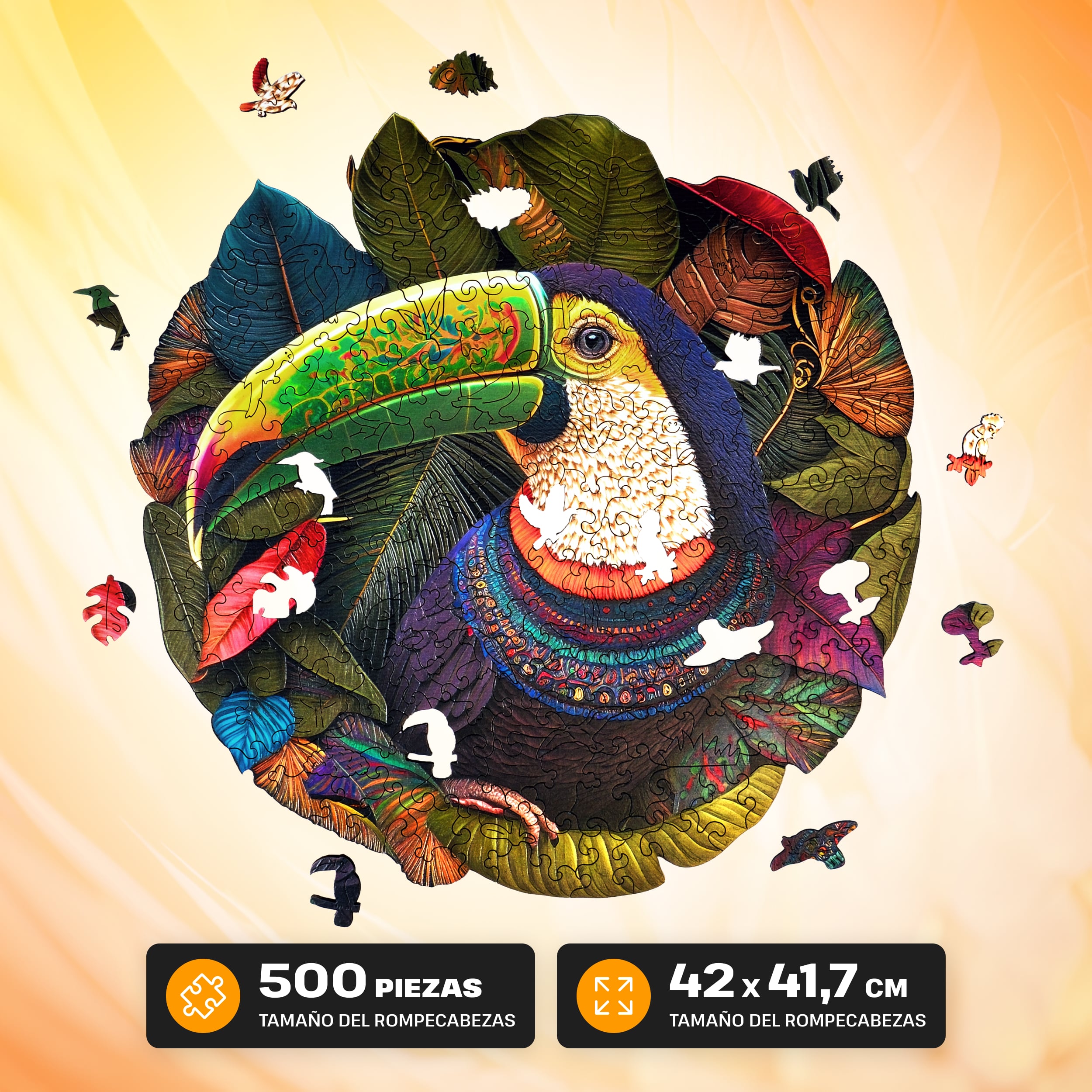Imágenes y fotos de Toucan puzzle 500 unidades. ESC WELT.