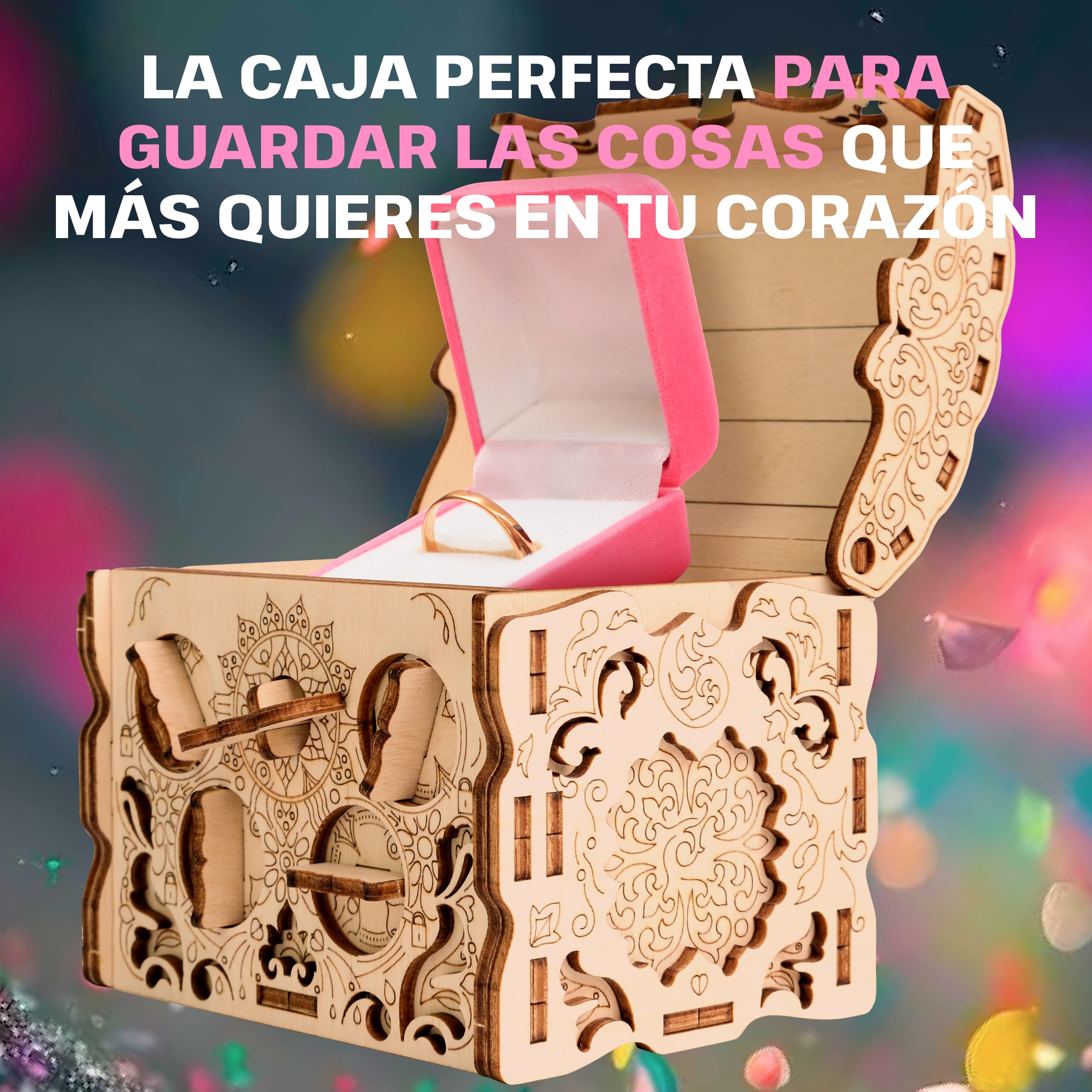 Imágenes y fotos de Wooden Secret MAZE BOX, KIT DE ROMPECABEZAS 3D PARA ARMAR POR TI MISMO. ESC WELT.